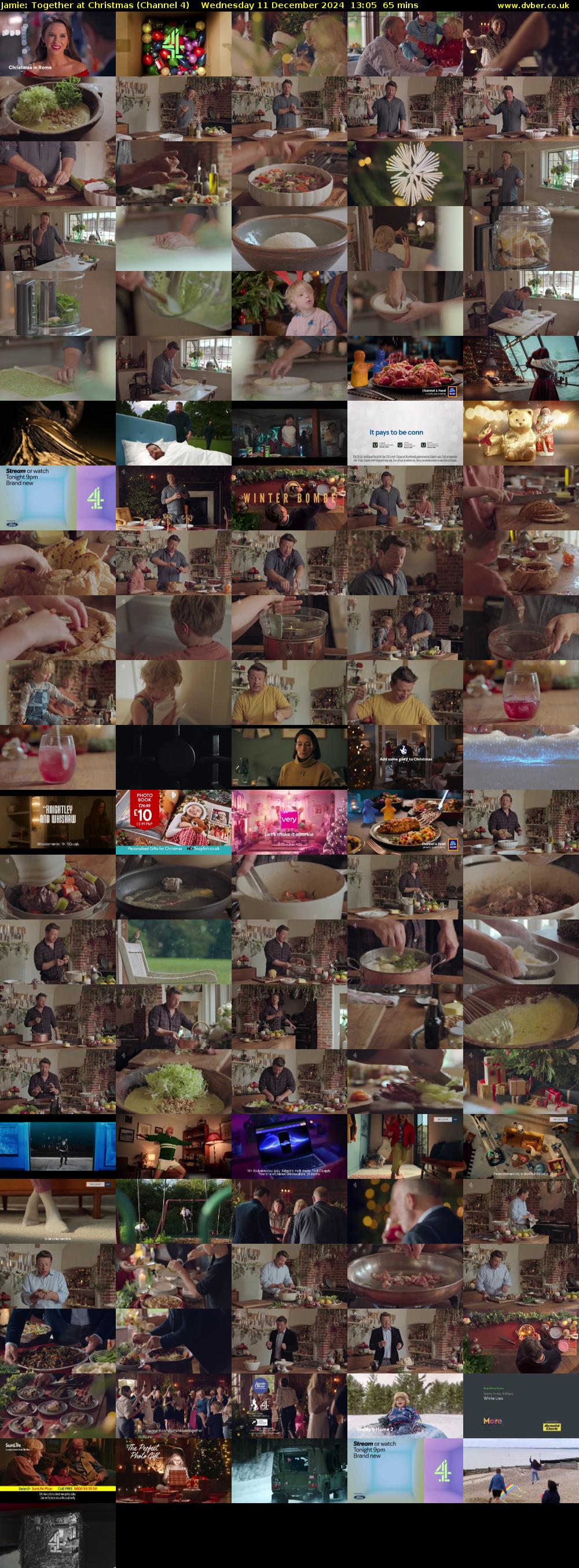 Jamie: Together at Christmas (Channel 4) Wednesday 11 December 2024 13:05 - 14:10