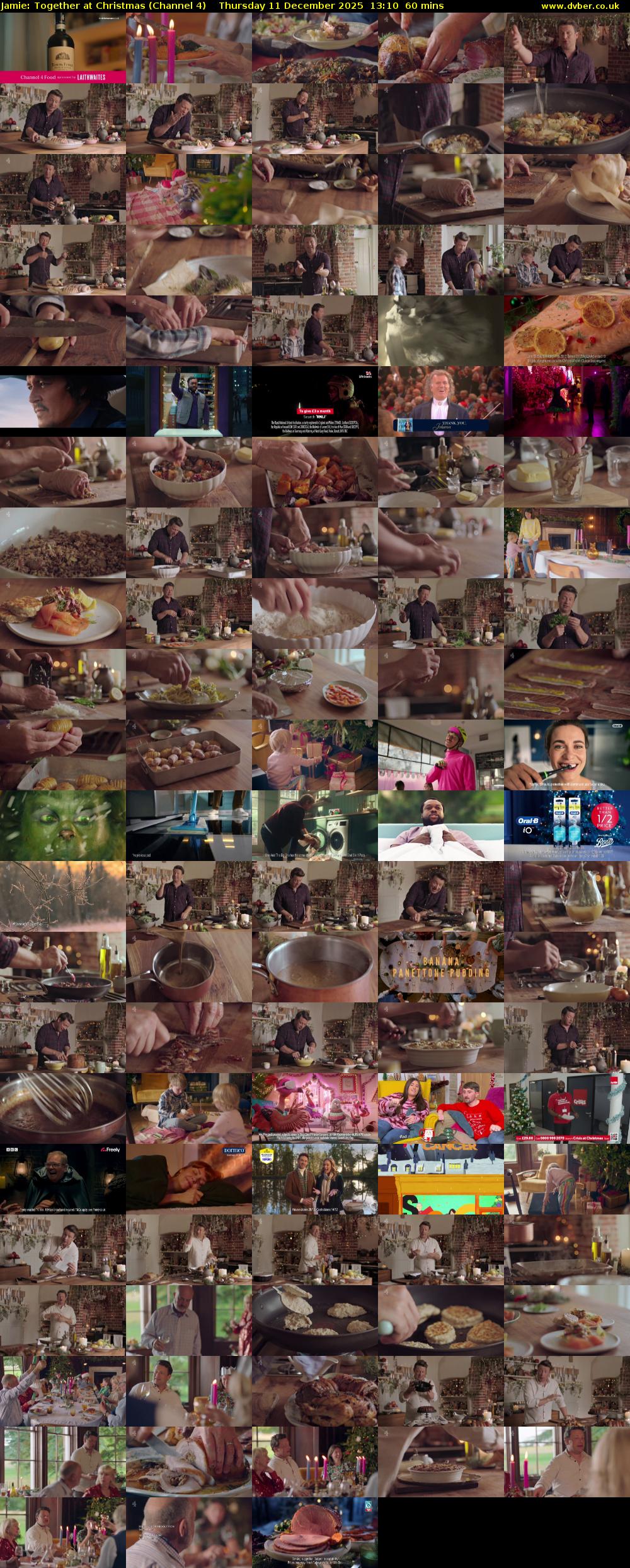 Jamie: Together at Christmas (Channel 4) Thursday 11 December 2025 13:10 - 14:10