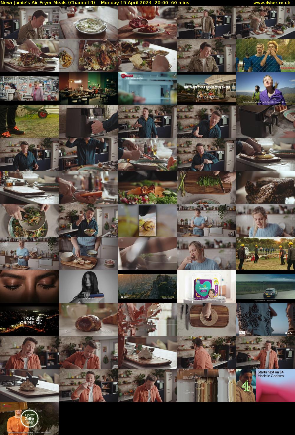 Jamie's Air Fryer Meals (Channel 4) Monday 15 April 2024 20:00 - 21:00