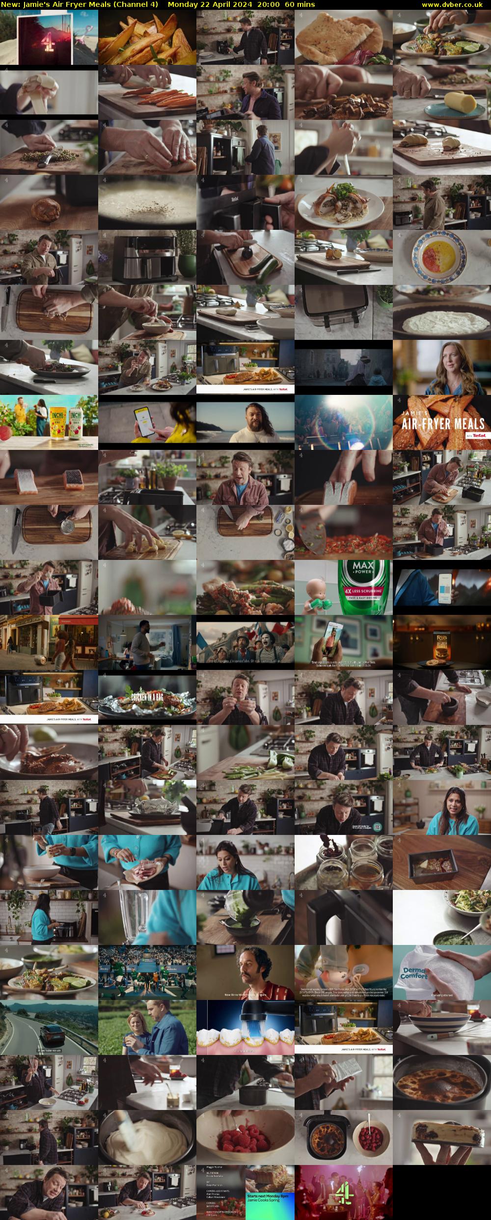 Jamie's Air Fryer Meals (Channel 4) Monday 22 April 2024 20:00 - 21:00