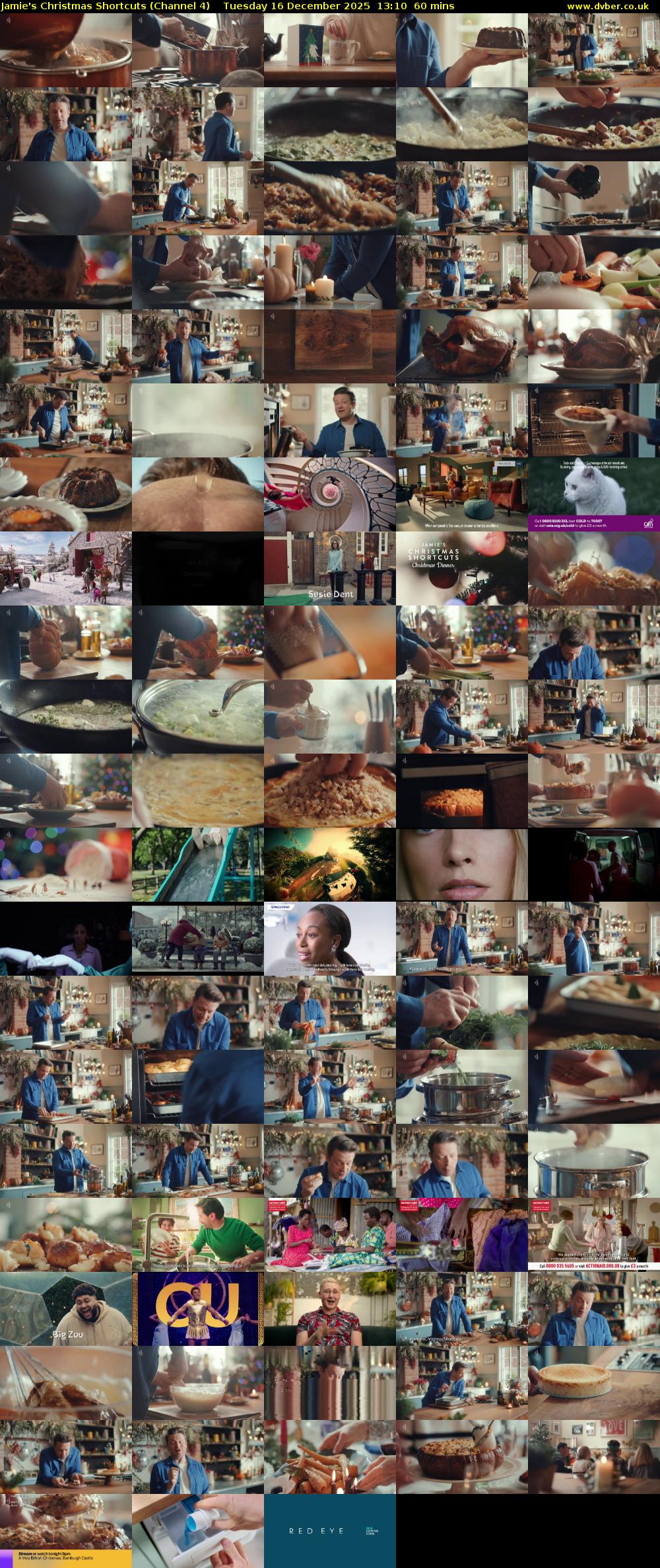 Jamie's Christmas Shortcuts (Channel 4) Tuesday 16 December 2025 13:10 - 14:10