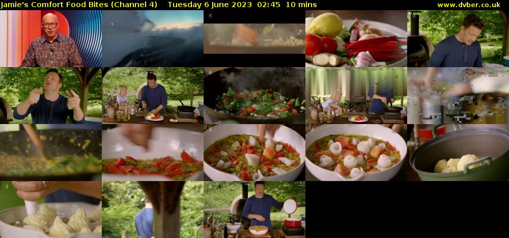 Jamie's Comfort Food Bites (Channel 4) Tuesday 6 June 2023 02:45 - 02:55