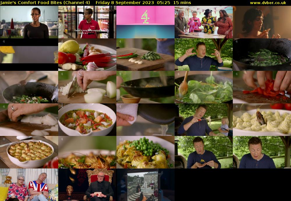 Jamie's Comfort Food Bites (Channel 4) Friday 8 September 2023 05:25 - 05:40