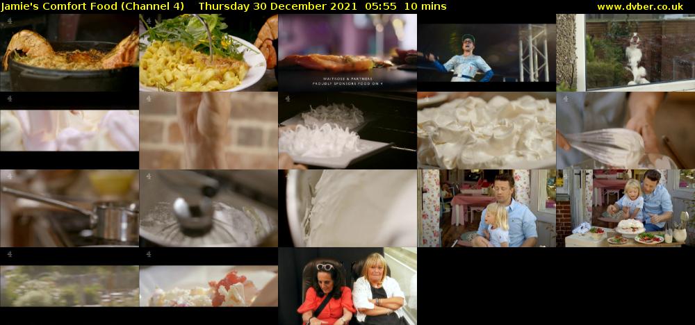 Jamie's Comfort Food (Channel 4) Thursday 30 December 2021 05:55 - 06:05