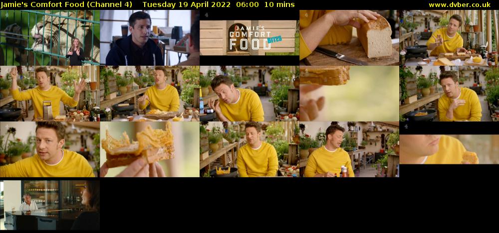 Jamie's Comfort Food (Channel 4) Tuesday 19 April 2022 06:00 - 06:10
