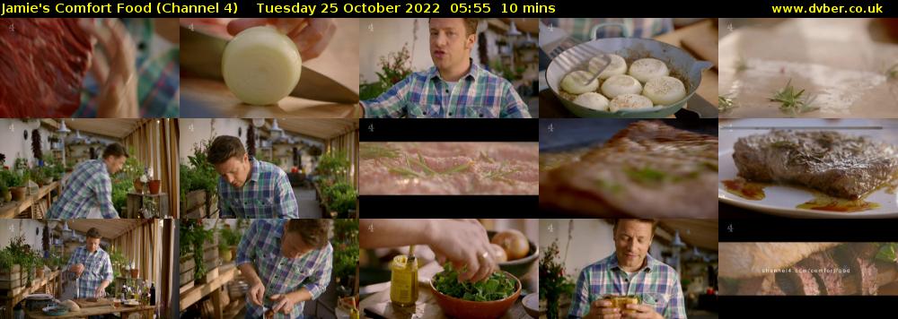 Jamie's Comfort Food (Channel 4) Tuesday 25 October 2022 05:55 - 06:05