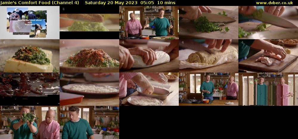 Jamie's Comfort Food (Channel 4) Saturday 20 May 2023 05:05 - 05:15