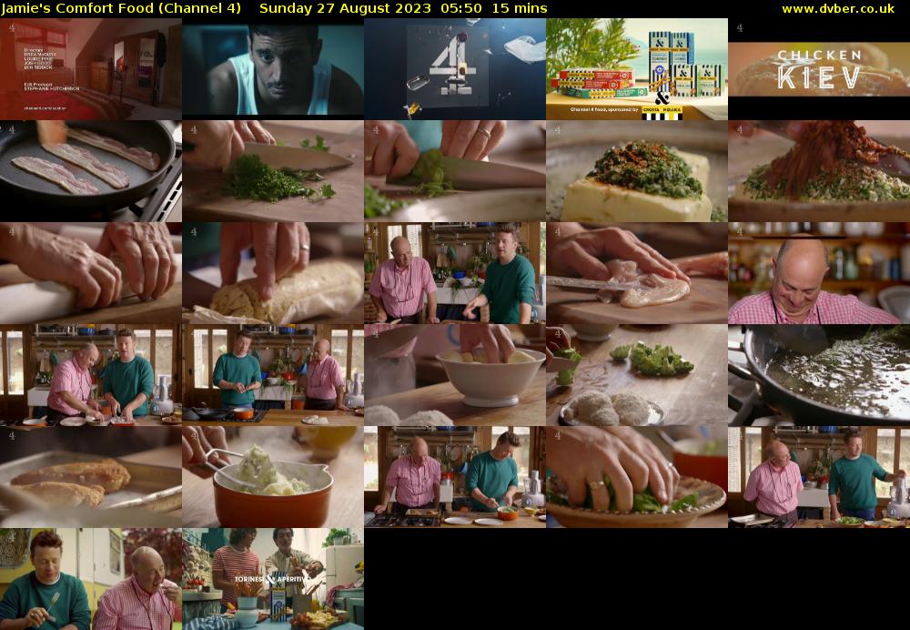 Jamie's Comfort Food (Channel 4) Sunday 27 August 2023 05:50 - 06:05