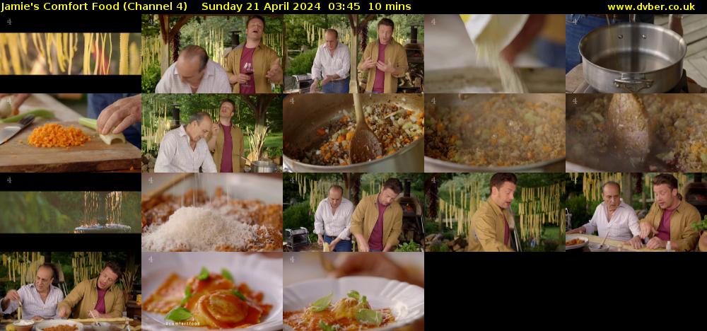 Jamie's Comfort Food (Channel 4) Sunday 21 April 2024 03:45 - 03:55