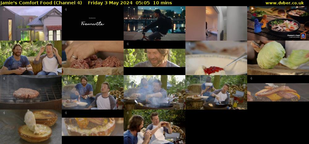 Jamie's Comfort Food (Channel 4) Friday 3 May 2024 05:05 - 05:15