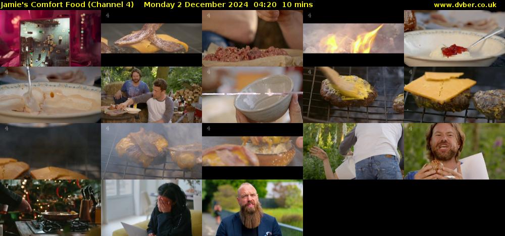Jamie's Comfort Food (Channel 4) Monday 2 December 2024 04:20 - 04:30