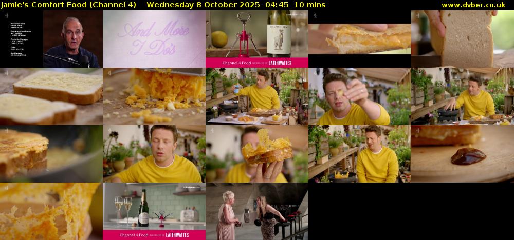 Jamie's Comfort Food (Channel 4) Wednesday 8 October 2025 04:45 - 04:55