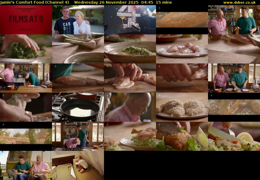 Jamie's Comfort Food (Channel 4) Wednesday 26 November 2025 04:45 - 05:00