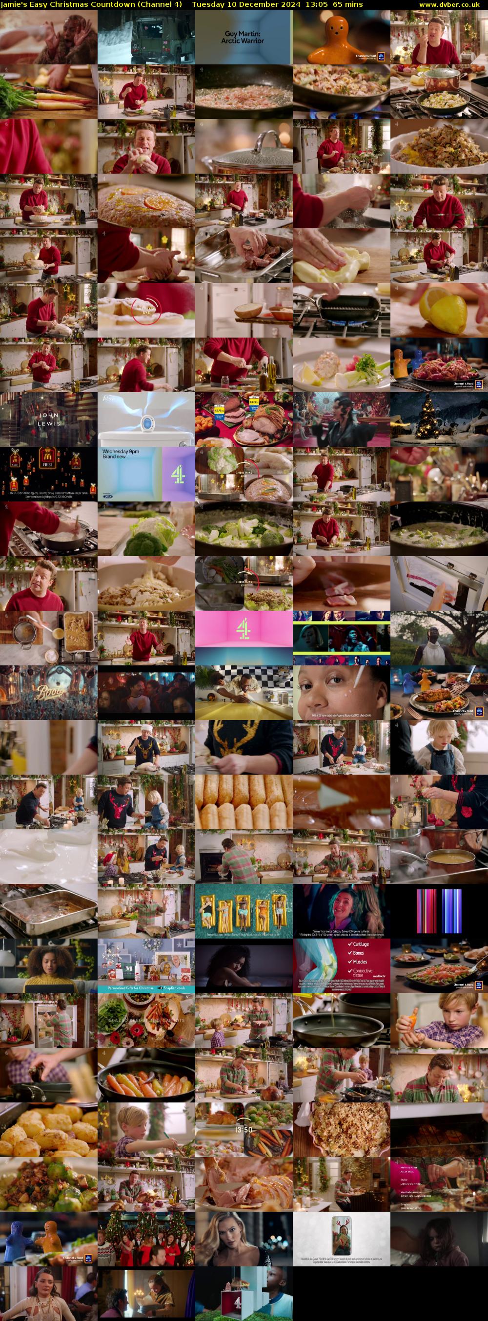 Jamie's Easy Christmas Countdown (Channel 4) Tuesday 10 December 2024 13:05 - 14:10