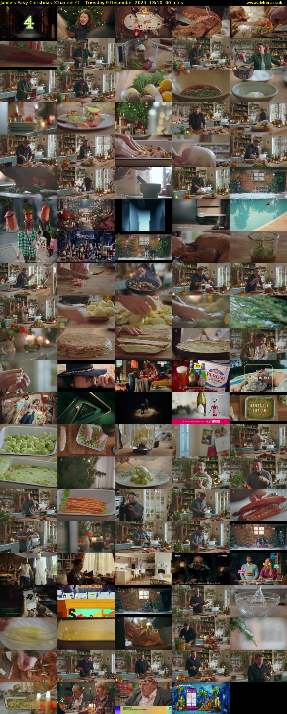 Jamie's Easy Christmas (Channel 4) Tuesday 9 December 2025 13:10 - 14:10