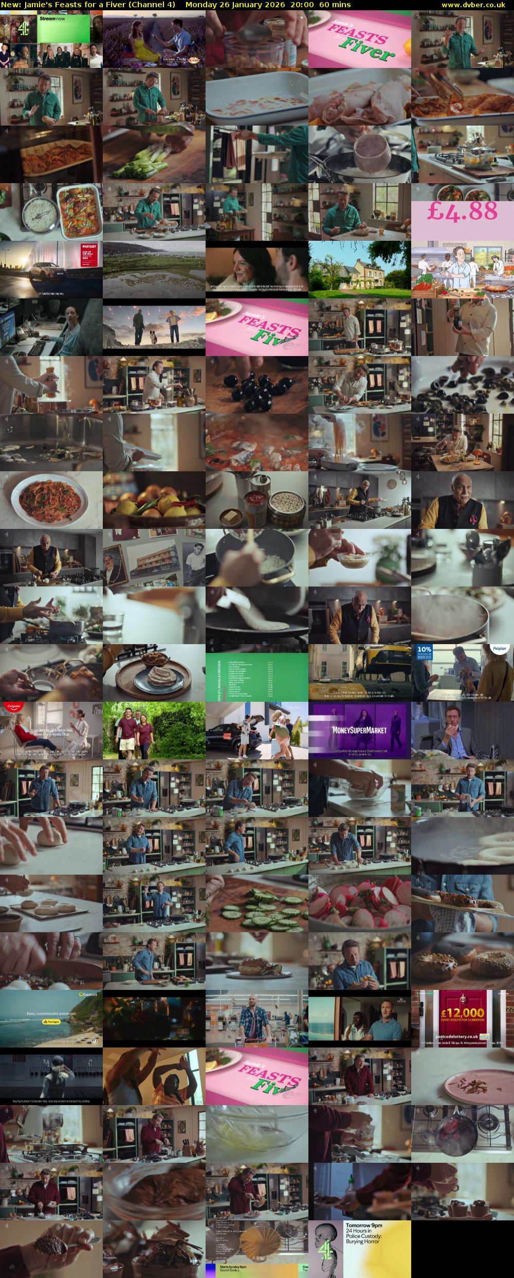Jamie's Feasts for a Fiver (Channel 4) Monday 26 January 2026 20:00 - 21:00