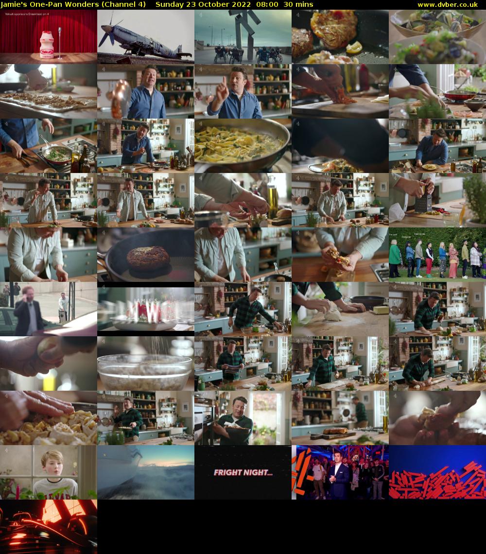 Jamie's One-Pan Wonders (Channel 4) Sunday 23 October 2022 08:00 - 08:30