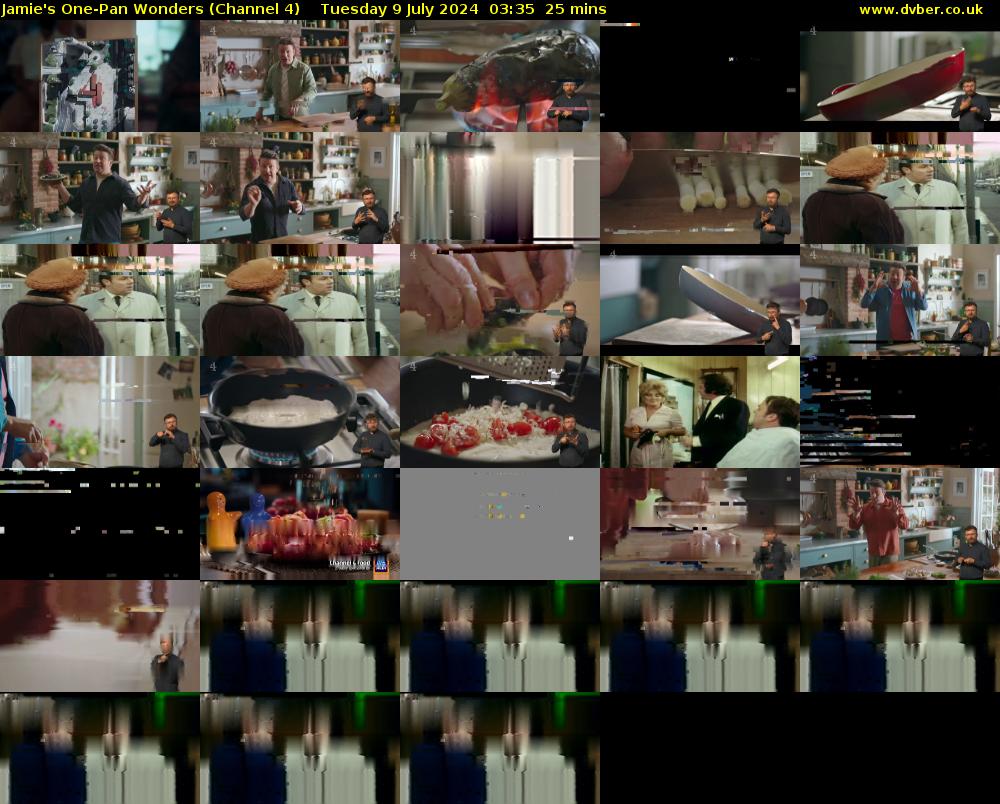 Jamie's One-Pan Wonders (Channel 4) Tuesday 9 July 2024 03:35 - 04:00