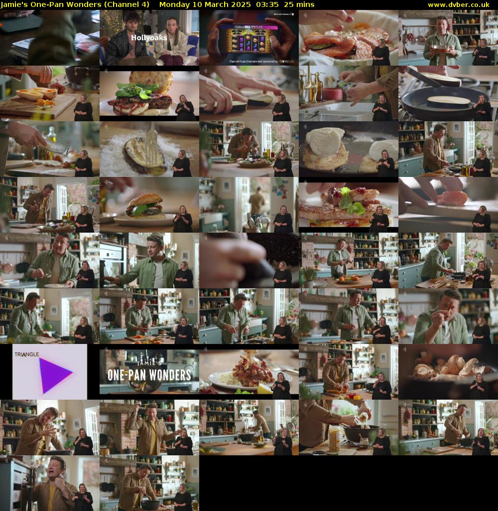 Jamie's One-Pan Wonders (Channel 4) Monday 10 March 2025 03:35 - 04:00