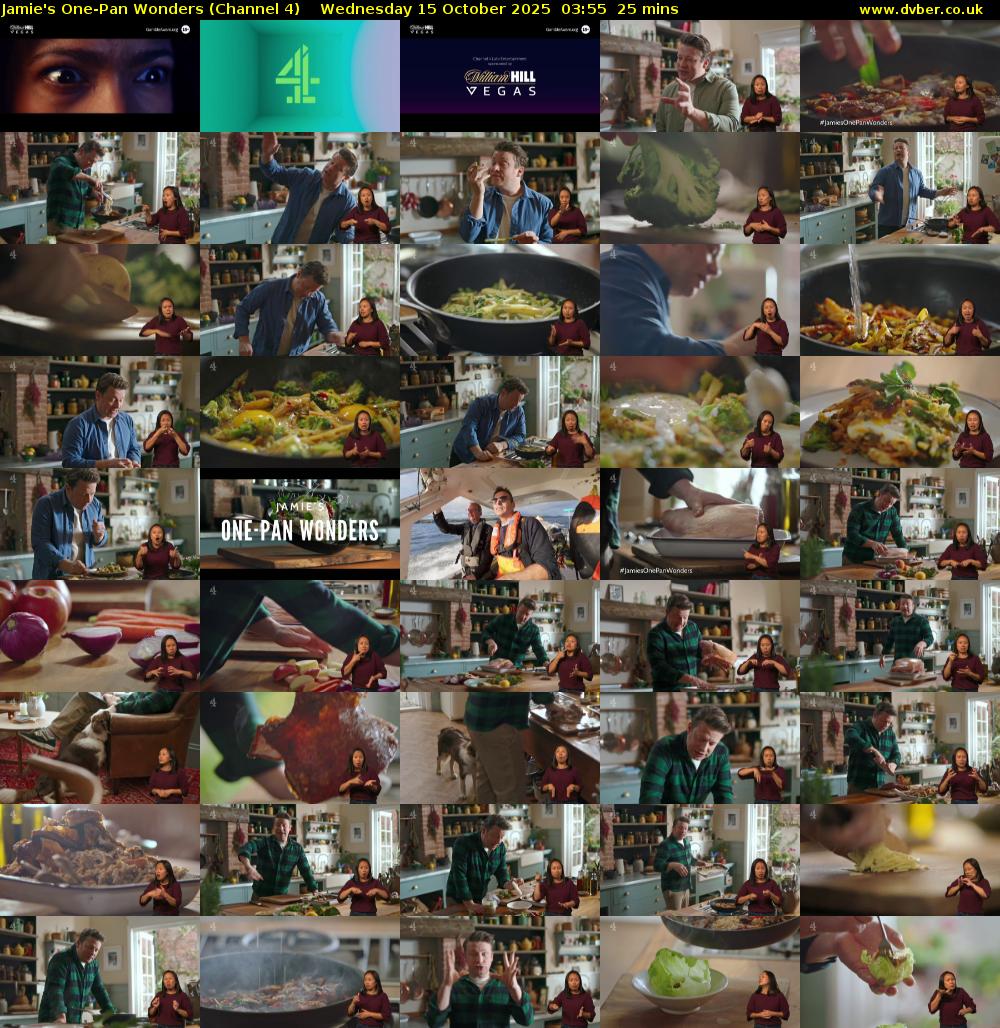 Jamie's One-Pan Wonders (Channel 4) Wednesday 15 October 2025 03:55 - 04:20