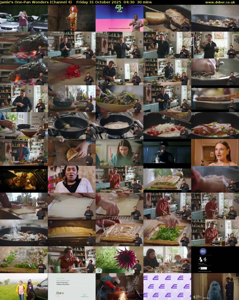 Jamie's One-Pan Wonders (Channel 4) Friday 31 October 2025 04:30 - 05:00