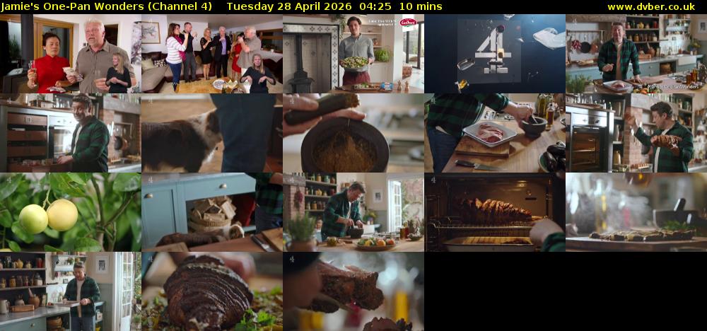 Jamie's One-Pan Wonders (Channel 4) Tuesday 28 April 2026 04:25 - 04:35