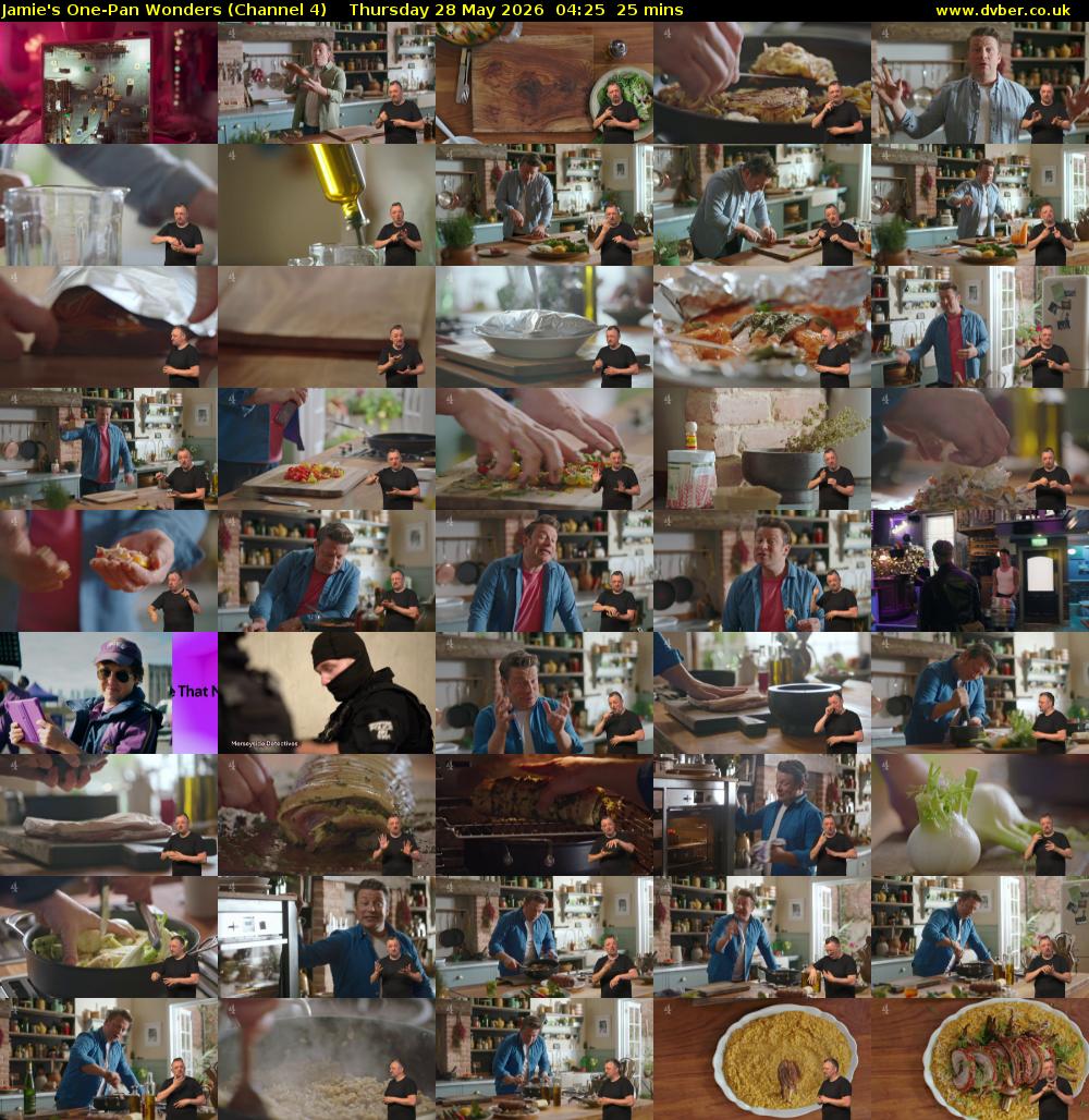 Jamie's One-Pan Wonders (Channel 4) Thursday 28 May 2026 04:25 - 04:50