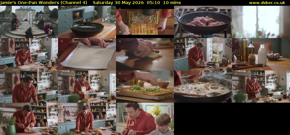 Jamie's One-Pan Wonders (Channel 4) Saturday 30 May 2026 05:10 - 05:20