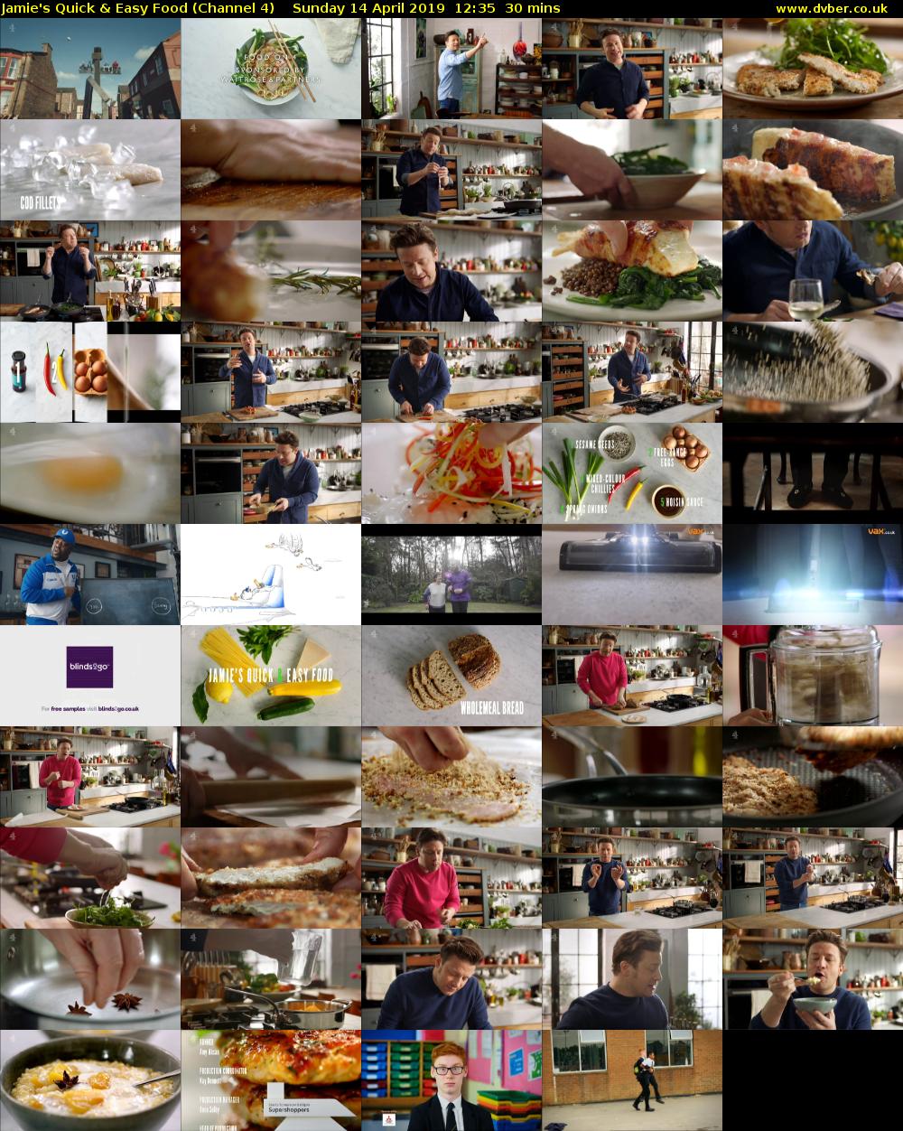 Jamie's Quick & Easy Food (Channel 4) Sunday 14 April 2019 12:35 - 13:05
