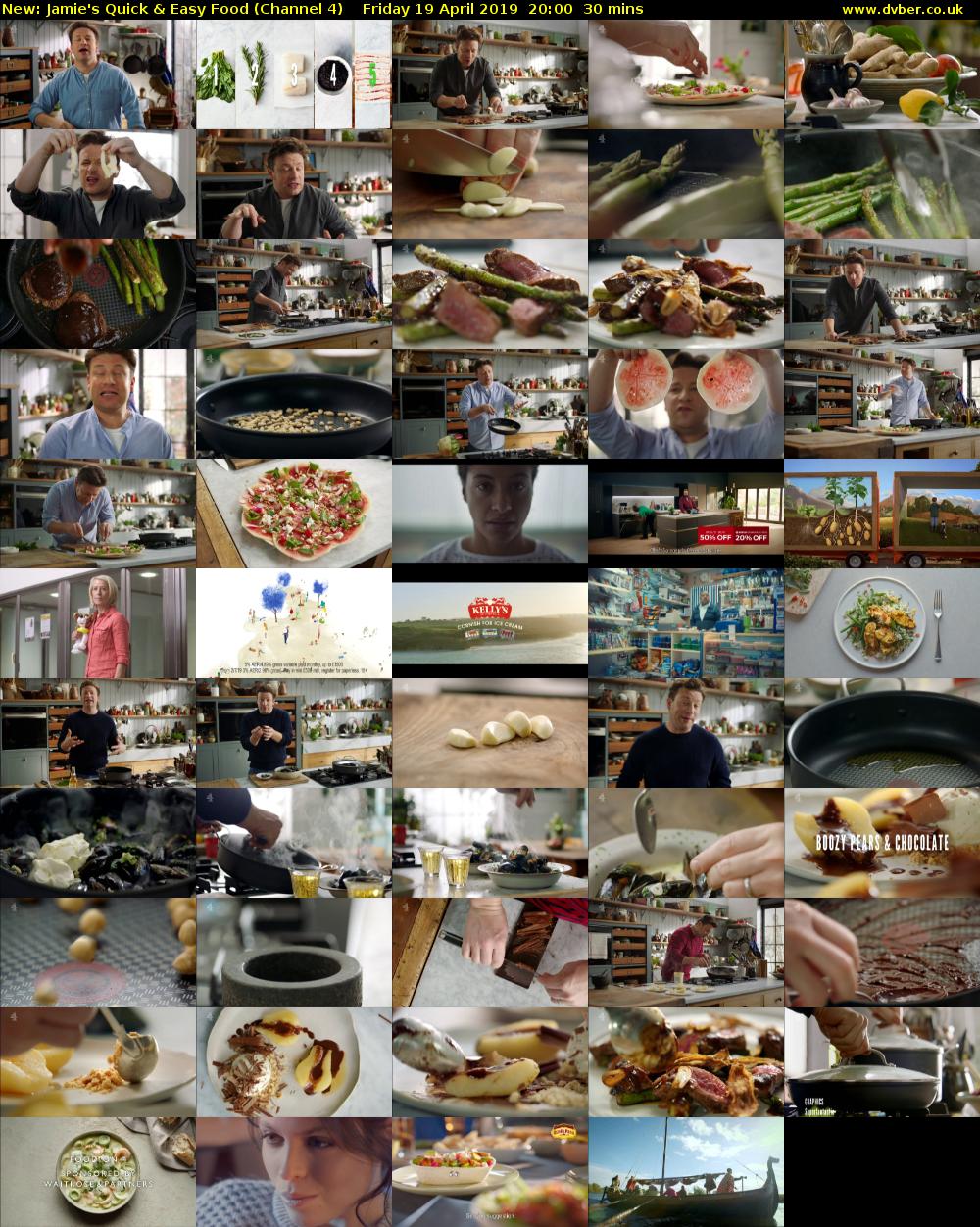 Jamie's Quick & Easy Food (Channel 4) Friday 19 April 2019 20:00 - 20:30