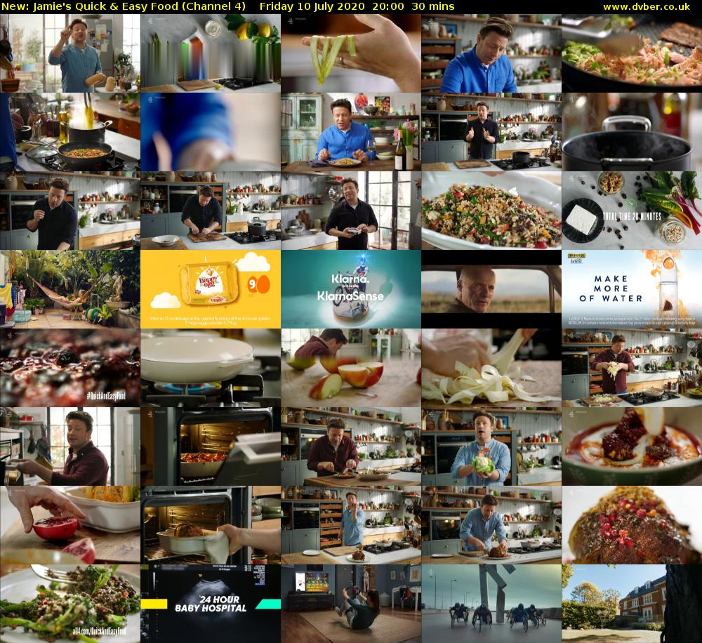 Jamie's Quick & Easy Food (Channel 4) Friday 10 July 2020 20:00 - 20:30