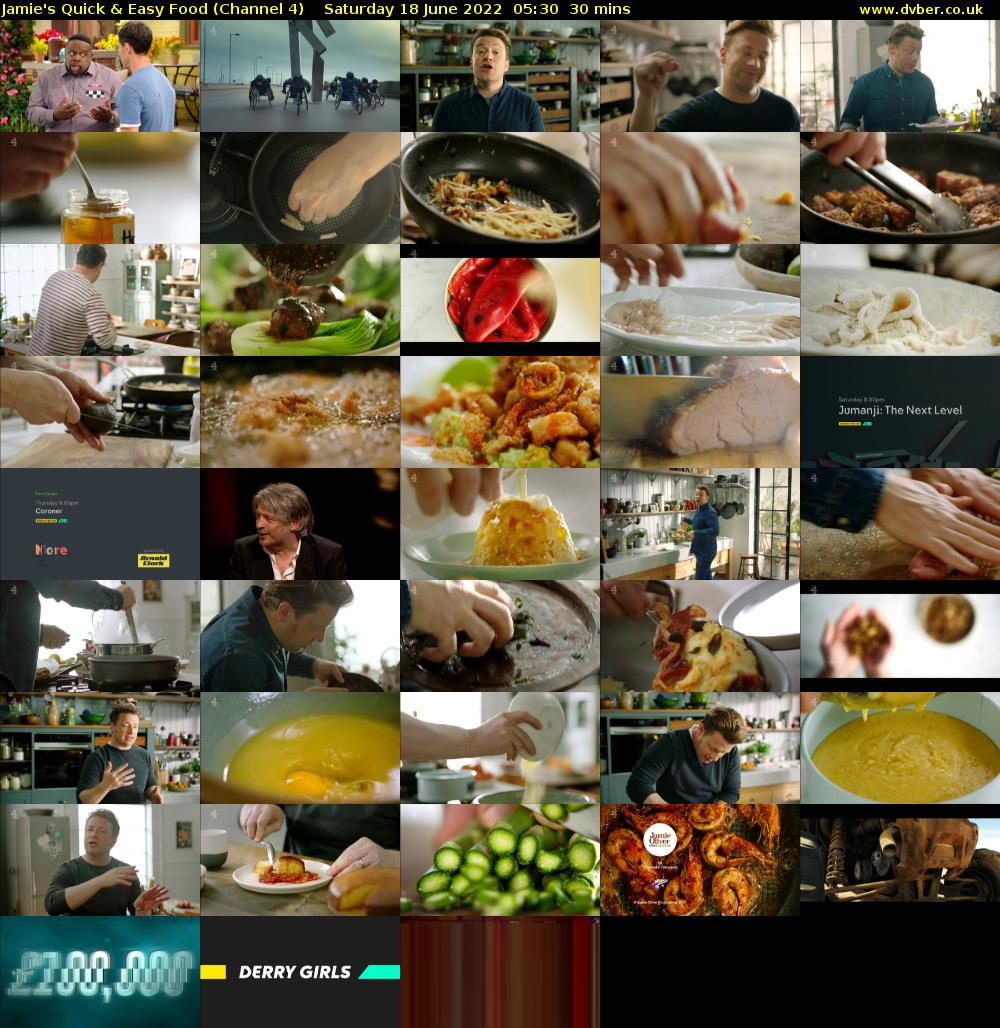 Jamie's Quick & Easy Food (Channel 4) Saturday 18 June 2022 05:30 - 06:00