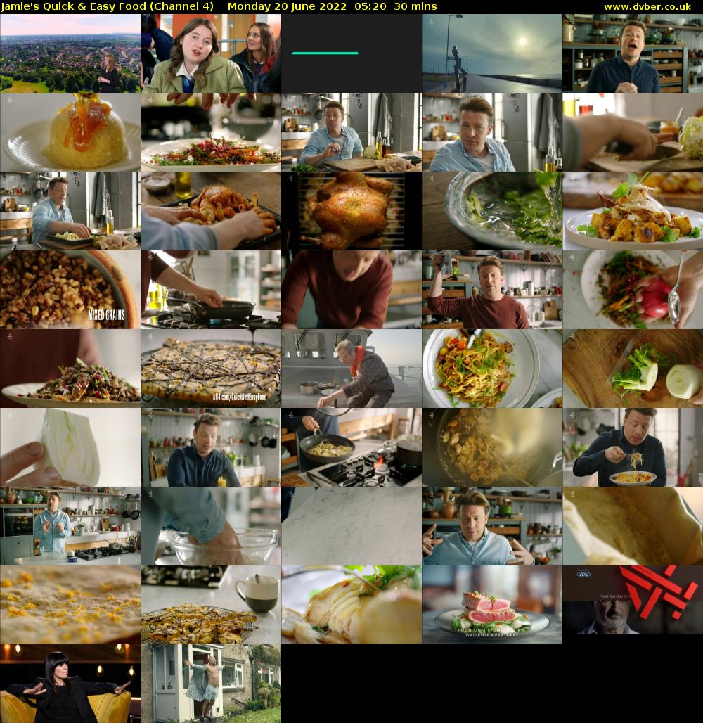 Jamie's Quick & Easy Food (Channel 4) Monday 20 June 2022 05:20 - 05:50