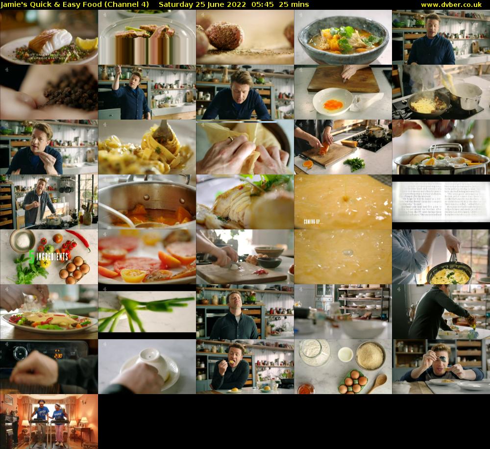 Jamie's Quick & Easy Food (Channel 4) Saturday 25 June 2022 05:45 - 06:10