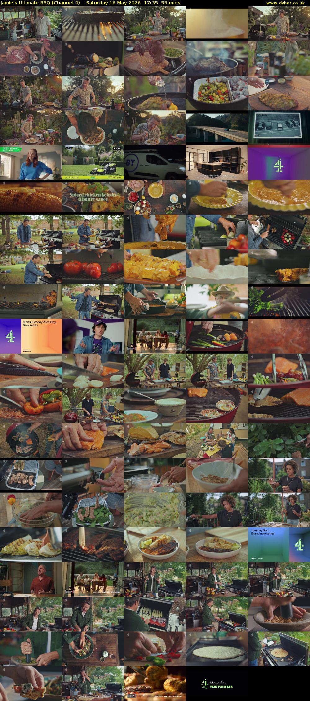 Jamie's Ultimate BBQ (Channel 4) Saturday 16 May 2026 17:35 - 18:30