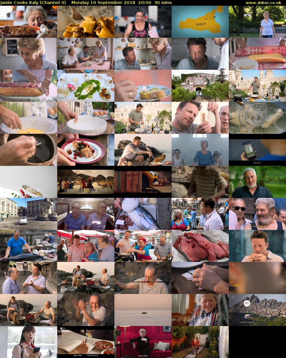 Jamie Cooks Italy (Channel 4) Monday 10 September 2018 20:00 - 20:30