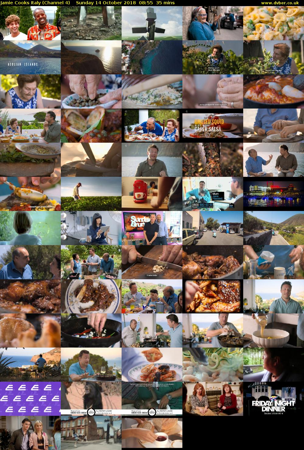 Jamie Cooks Italy (Channel 4) Sunday 14 October 2018 08:55 - 09:30