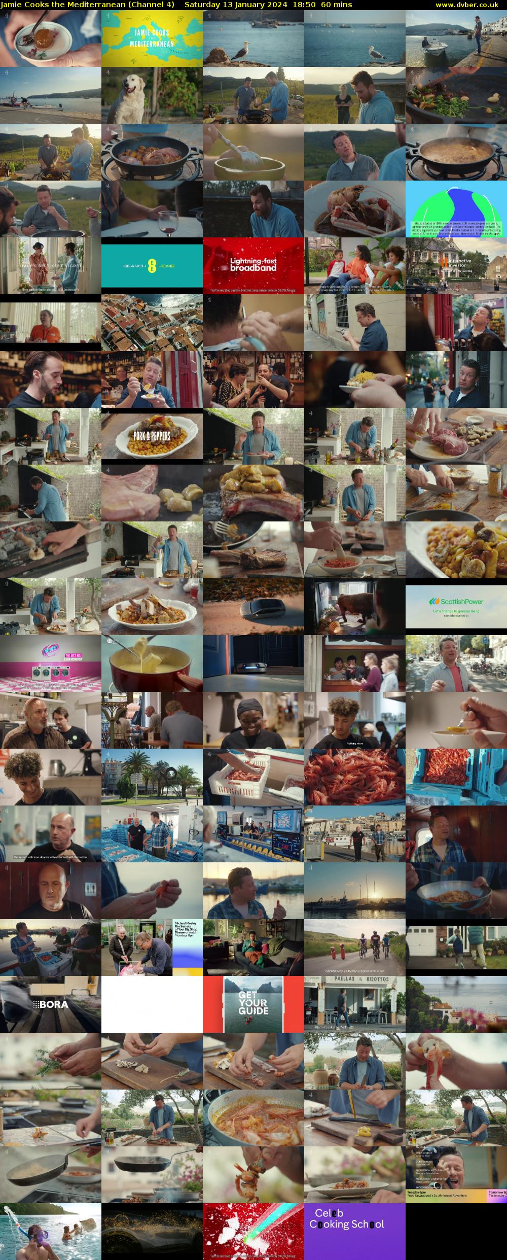 Jamie Cooks the Mediterranean (Channel 4) Saturday 13 January 2024 18:50 - 19:50