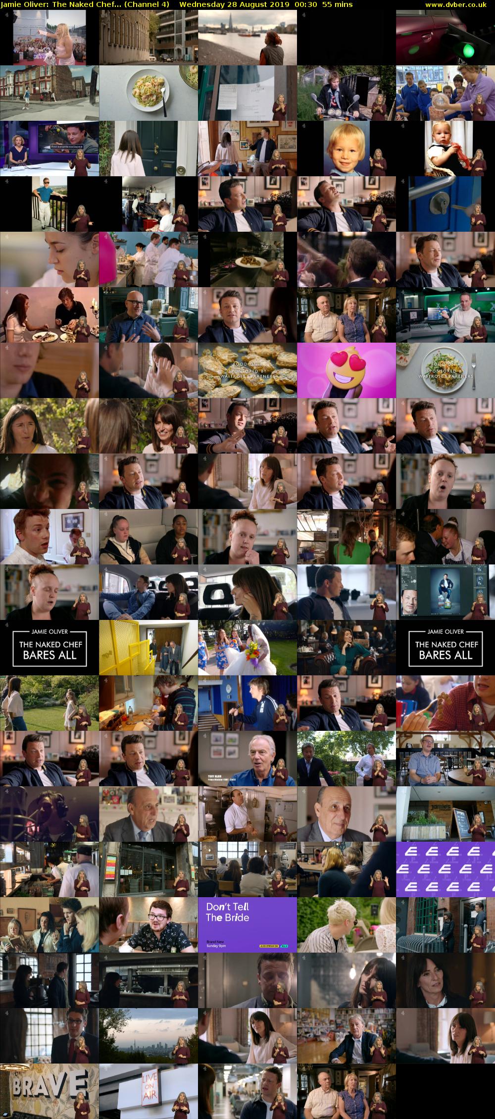 Jamie Oliver: The Naked Chef... (Channel 4) Wednesday 28 August 2019 00:30 - 01:25