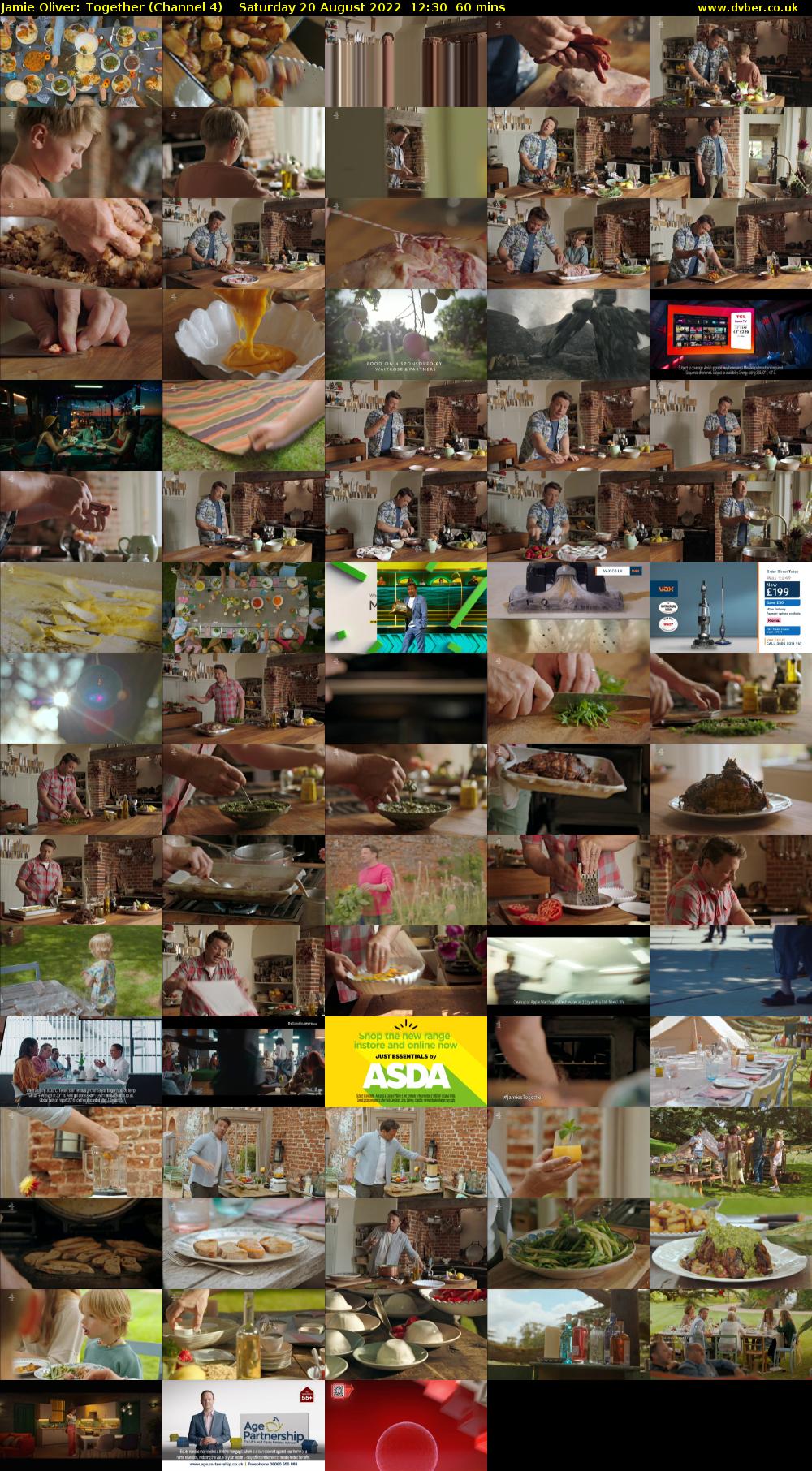 Jamie Oliver: Together (Channel 4) Saturday 20 August 2022 12:30 - 13:30