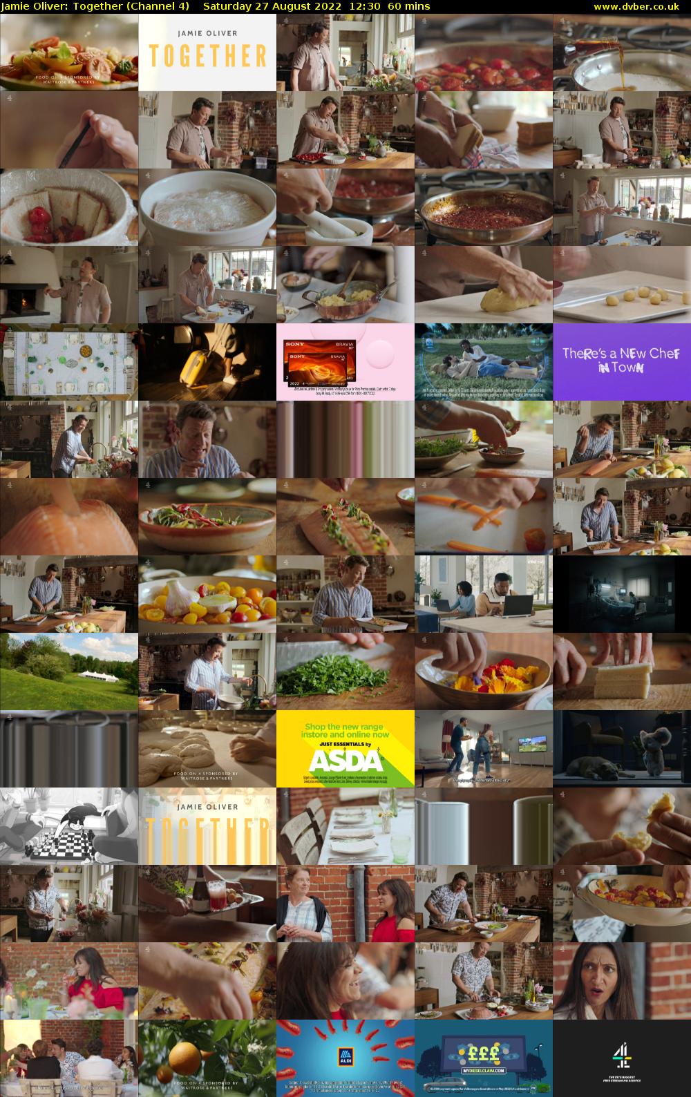 Jamie Oliver: Together (Channel 4) Saturday 27 August 2022 12:30 - 13:30