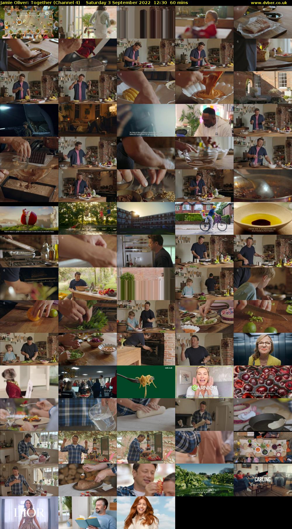 Jamie Oliver: Together (Channel 4) Saturday 3 September 2022 12:30 - 13:30