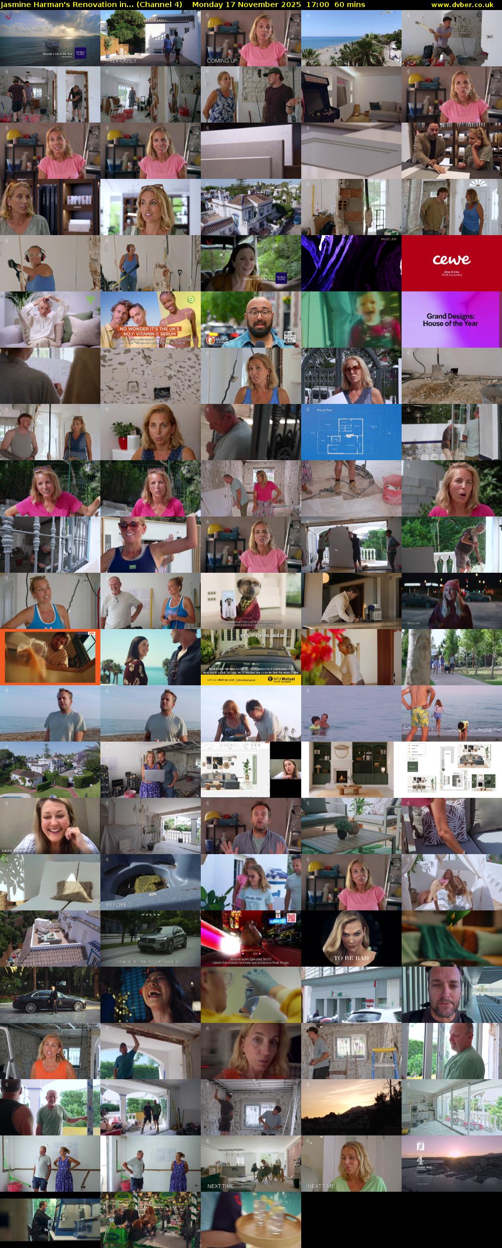 Jasmine Harman's Renovation in... (Channel 4) Monday 17 November 2025 17:00 - 18:00