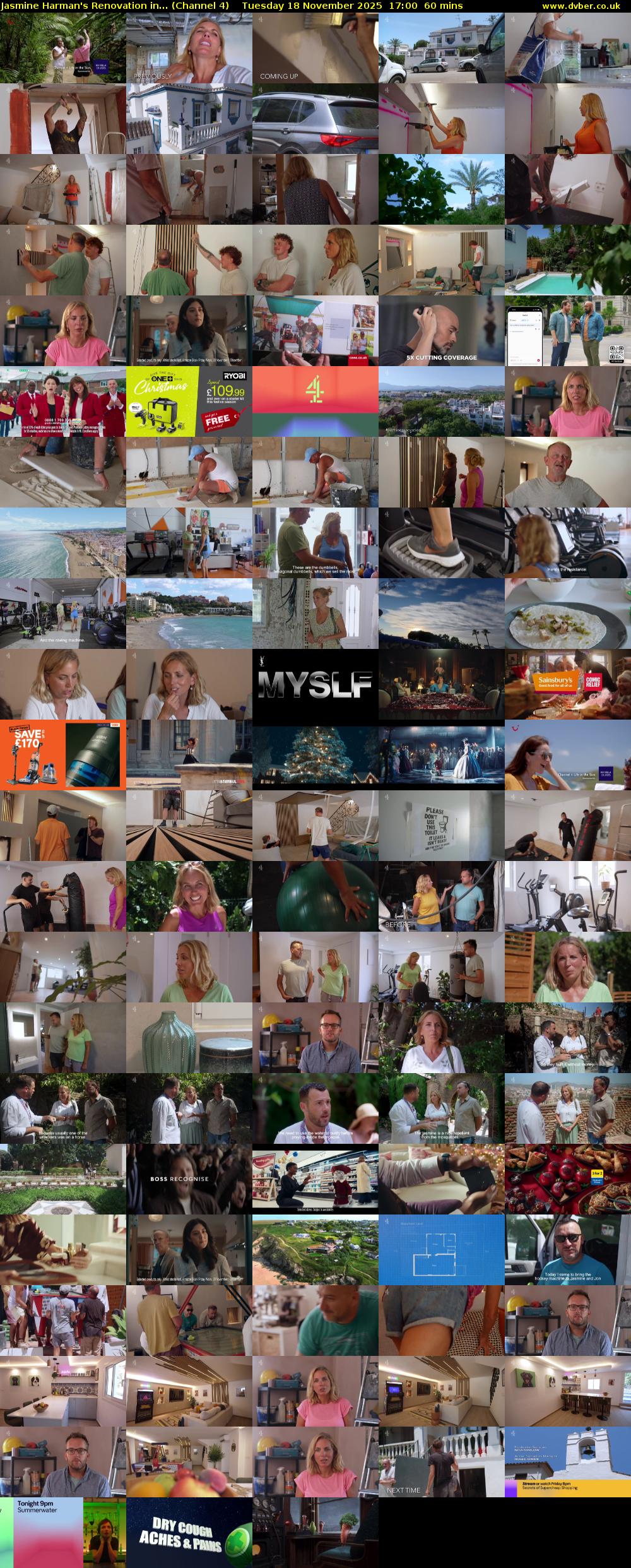 Jasmine Harman's Renovation in... (Channel 4) Tuesday 18 November 2025 17:00 - 18:00