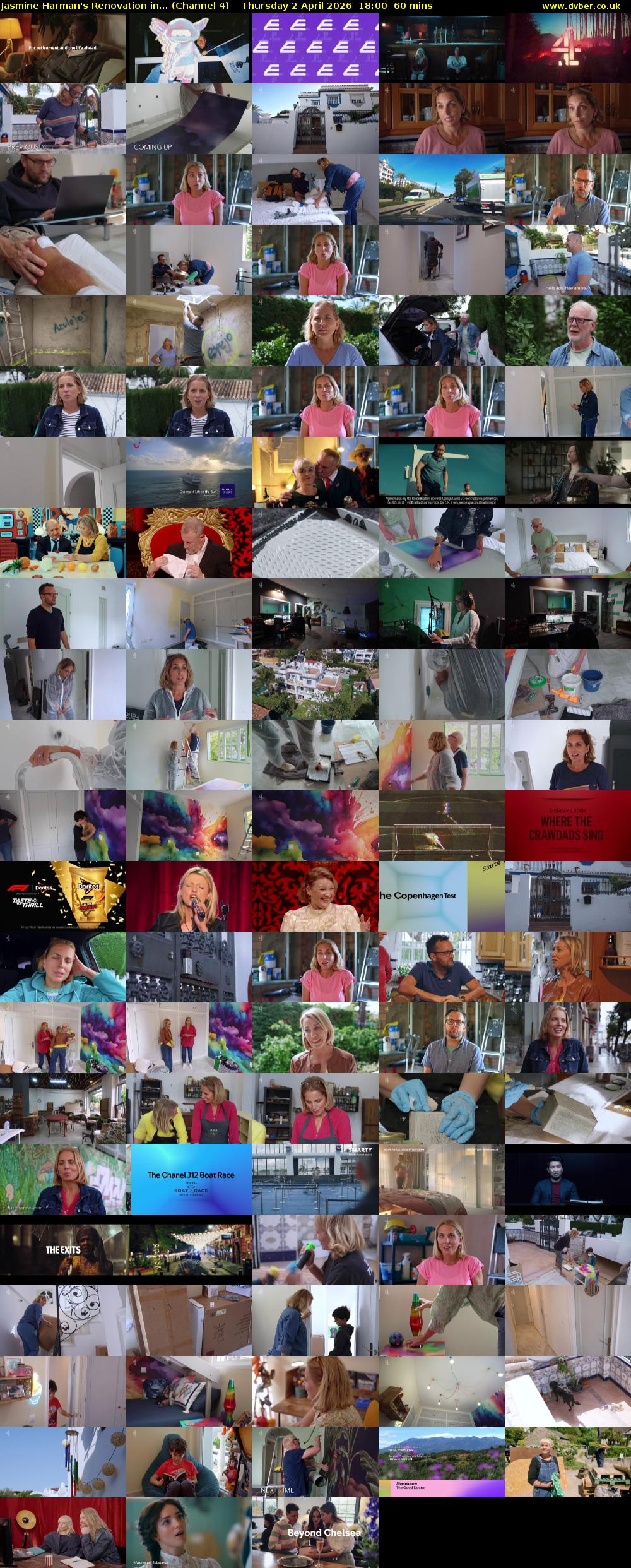 Jasmine Harman's Renovation in... (Channel 4) Thursday 2 April 2026 18:00 - 19:00