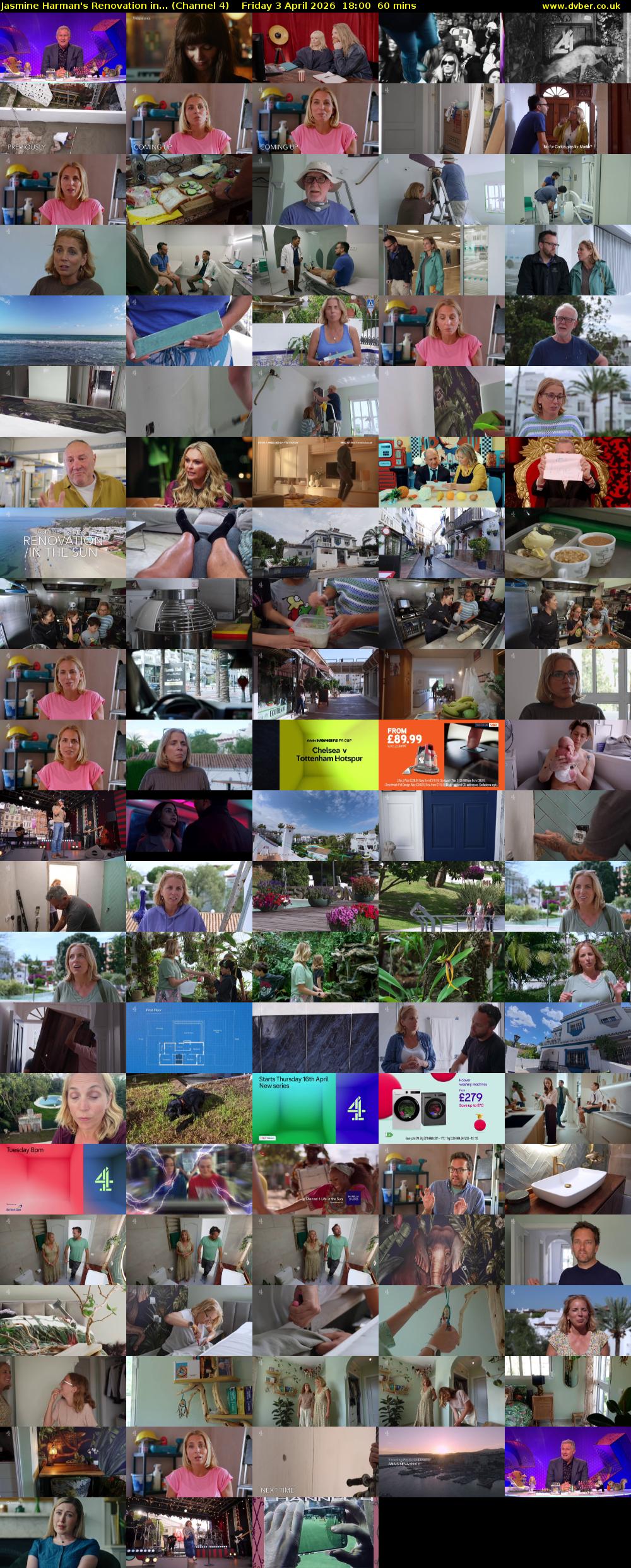 Jasmine Harman's Renovation in... (Channel 4) Friday 3 April 2026 18:00 - 19:00