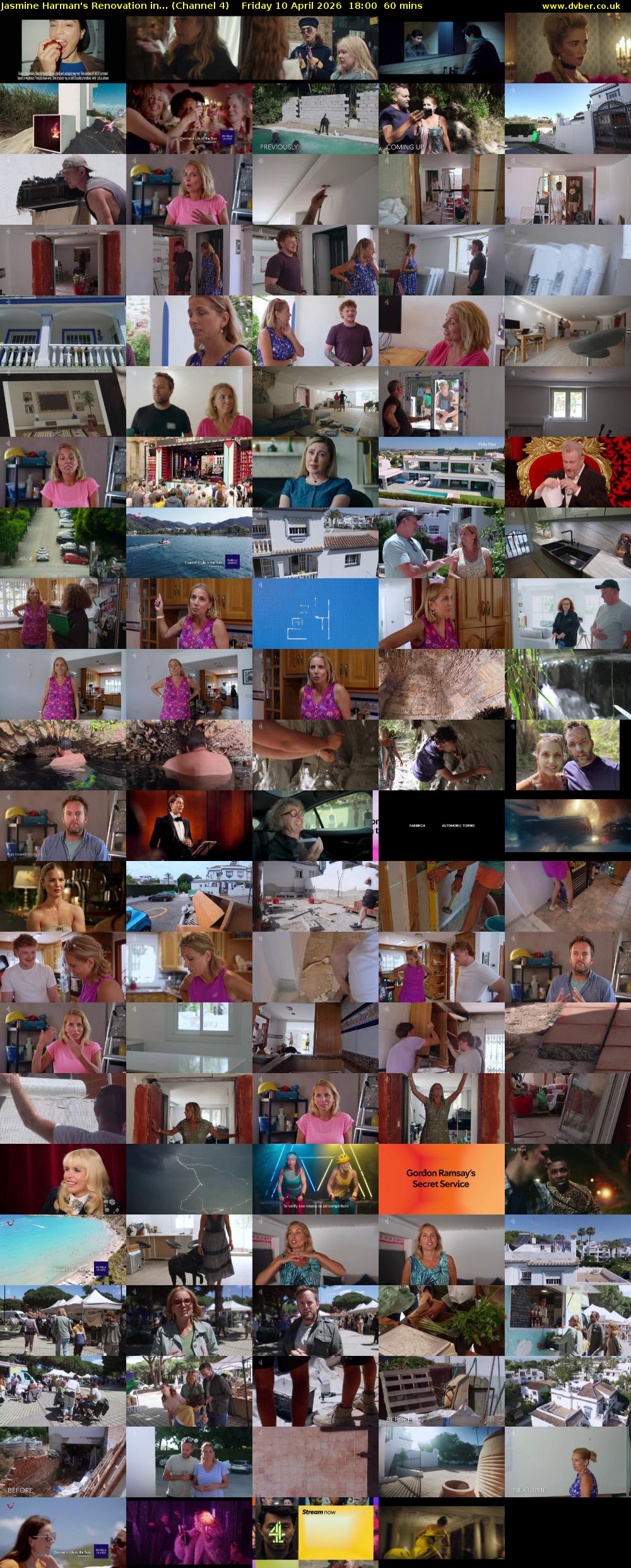 Jasmine Harman's Renovation in... (Channel 4) Friday 10 April 2026 18:00 - 19:00