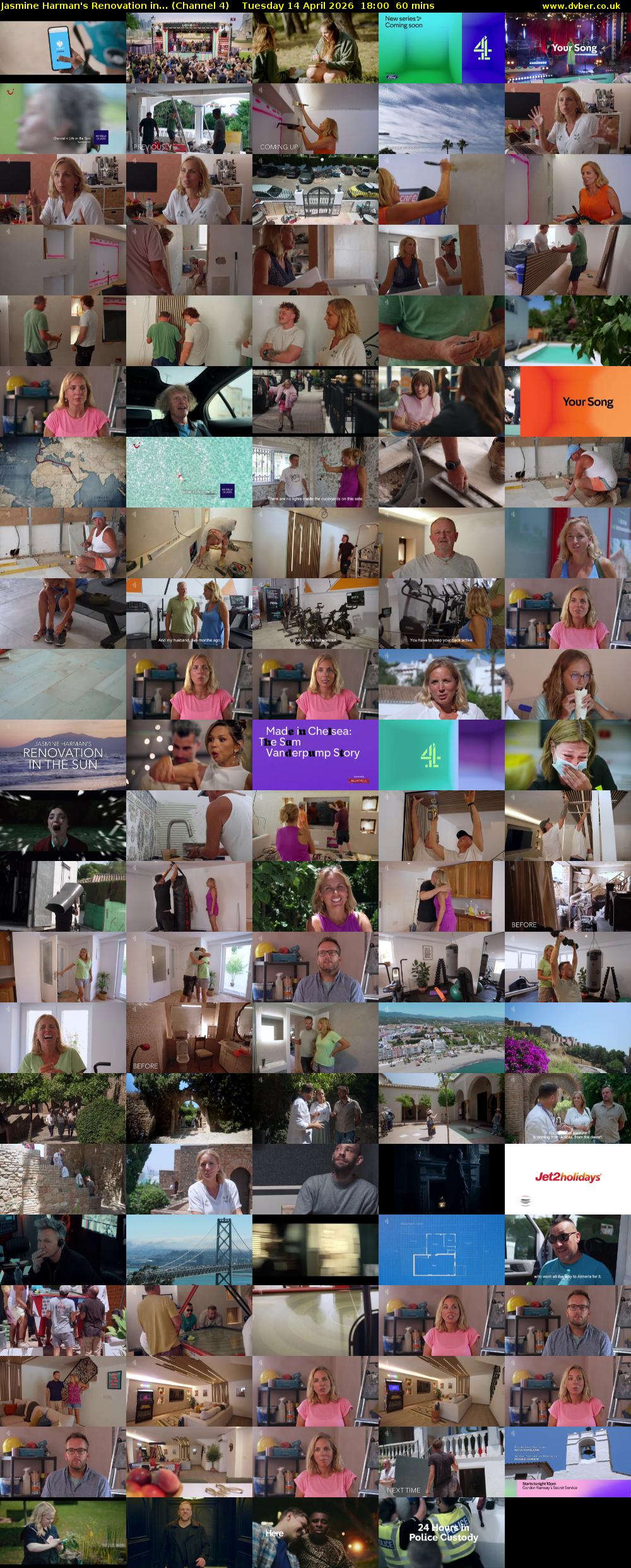 Jasmine Harman's Renovation in... (Channel 4) Tuesday 14 April 2026 18:00 - 19:00