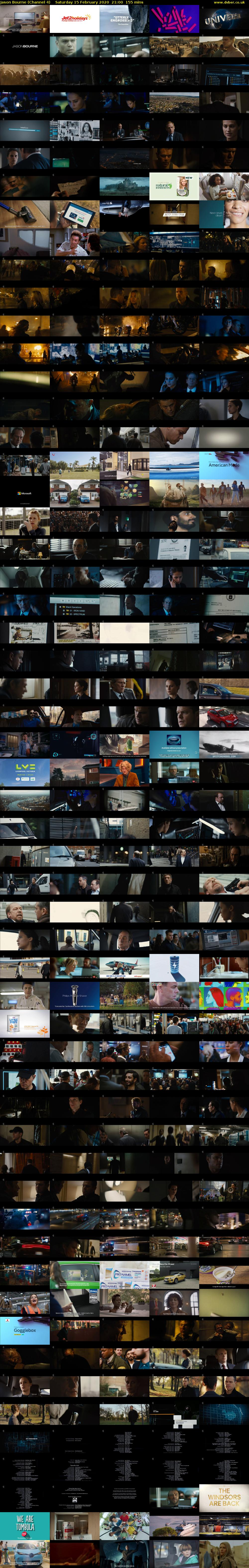 Jason Bourne (Channel 4) Saturday 15 February 2020 21:00 - 23:35