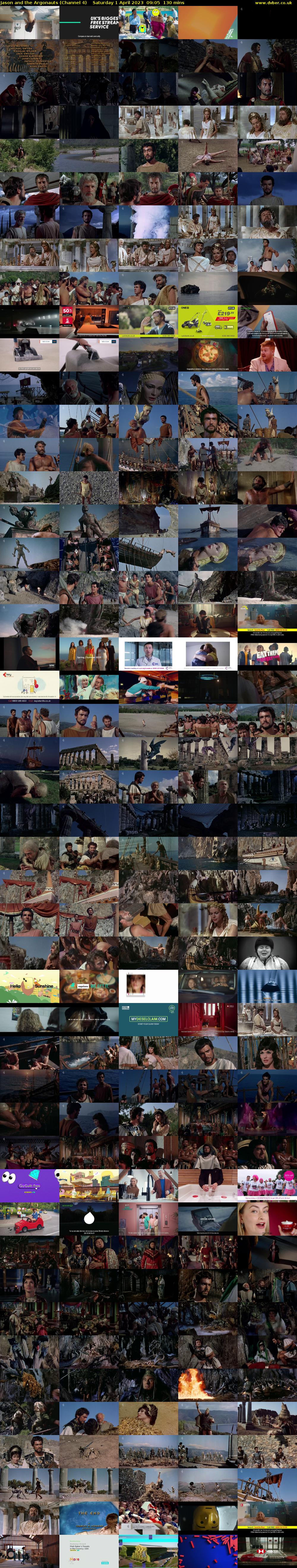 Jason and the Argonauts (Channel 4) Saturday 1 April 2023 09:05 - 11:15